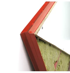 Panneaux sandwich rouges - détail gauche