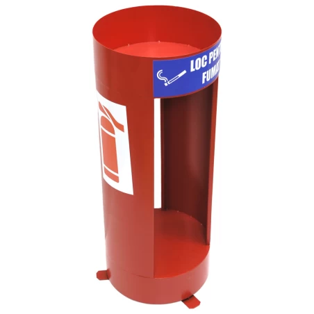 Feuerlöscherhalter mit Aschenbecher