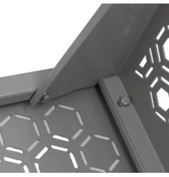 Banc pliable et démontable en acier laminé à froid - détail intérieur pied