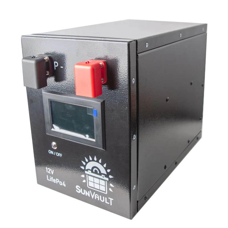 Batteria ricaricabile Sunvault da 3,89 kWh, 12 V, 304 Ah, 200 A Smart Battery