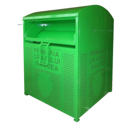 Metall-Schutzhaube für Abfallcontainer
