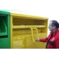 Housse métallique de protection pour conteneur à déchets