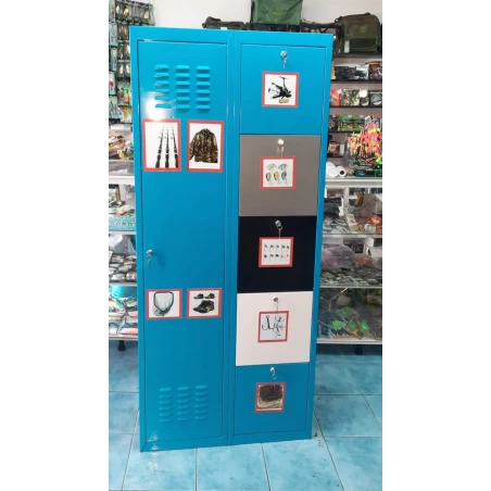 Metallschrank für Angelwerkzeuge 1850×800×500 – geschlossen