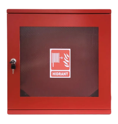 Skrzynka hydrantowa CH93 z uchwytem w kształcie półksiężyca - wyposażona (z zaworem aluminiowym, rura wylotowa 12 mm)