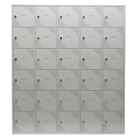 Locker, 30-compartment cabinet, 5 x 6 - front view photo