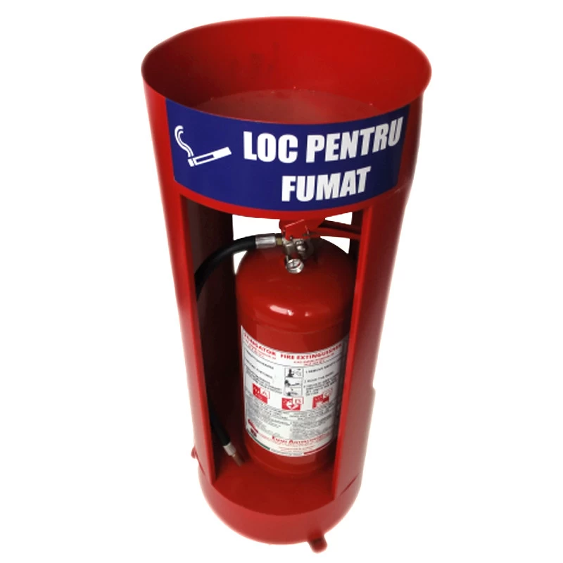Supporto per estintore con portacenere