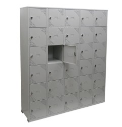 locker, dulap cu 30 compartimente 5 x 6 - foto lateral
