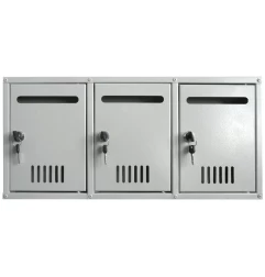 Lot de 3 boîtes aux lettres