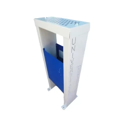 Blue ecological recycling bin