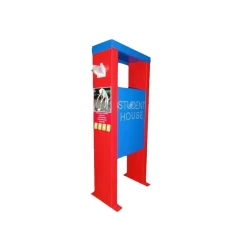 Rot-Blauer Öko-Sammelbehälter